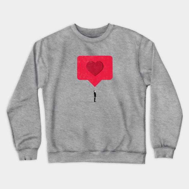 Social media love Crewneck Sweatshirt by maivisto